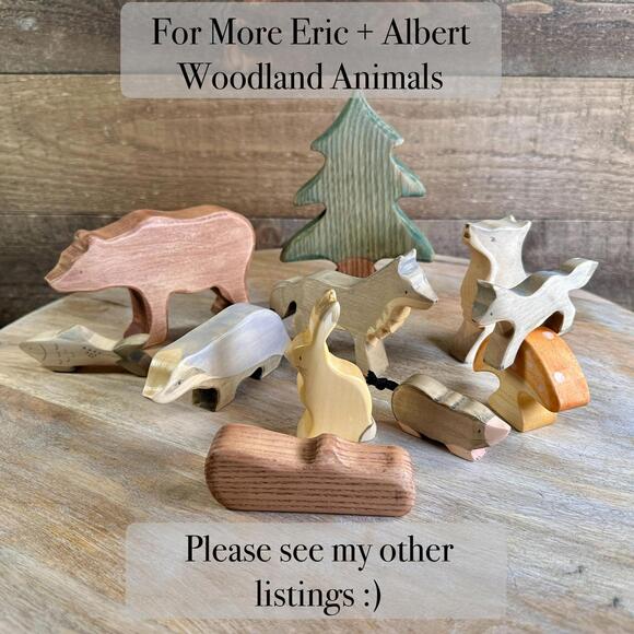 Eric and Albert - Wooden Forest Foliage Trees Waldorf Montessori Open Ended Toy - Picture 11 of 12